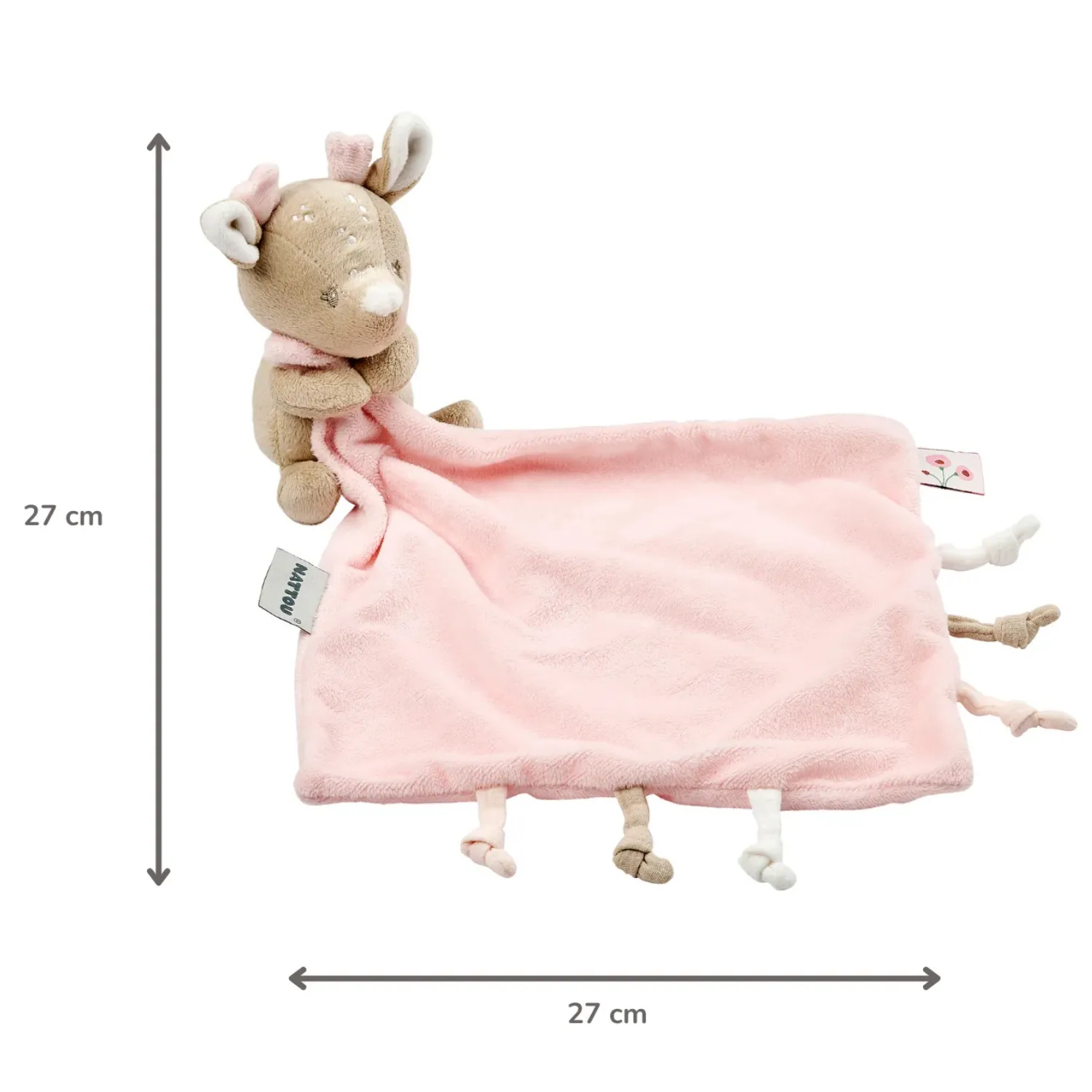 Игрушка мягкая Nattou Doudou FANFAN Оленёнок pink 759083