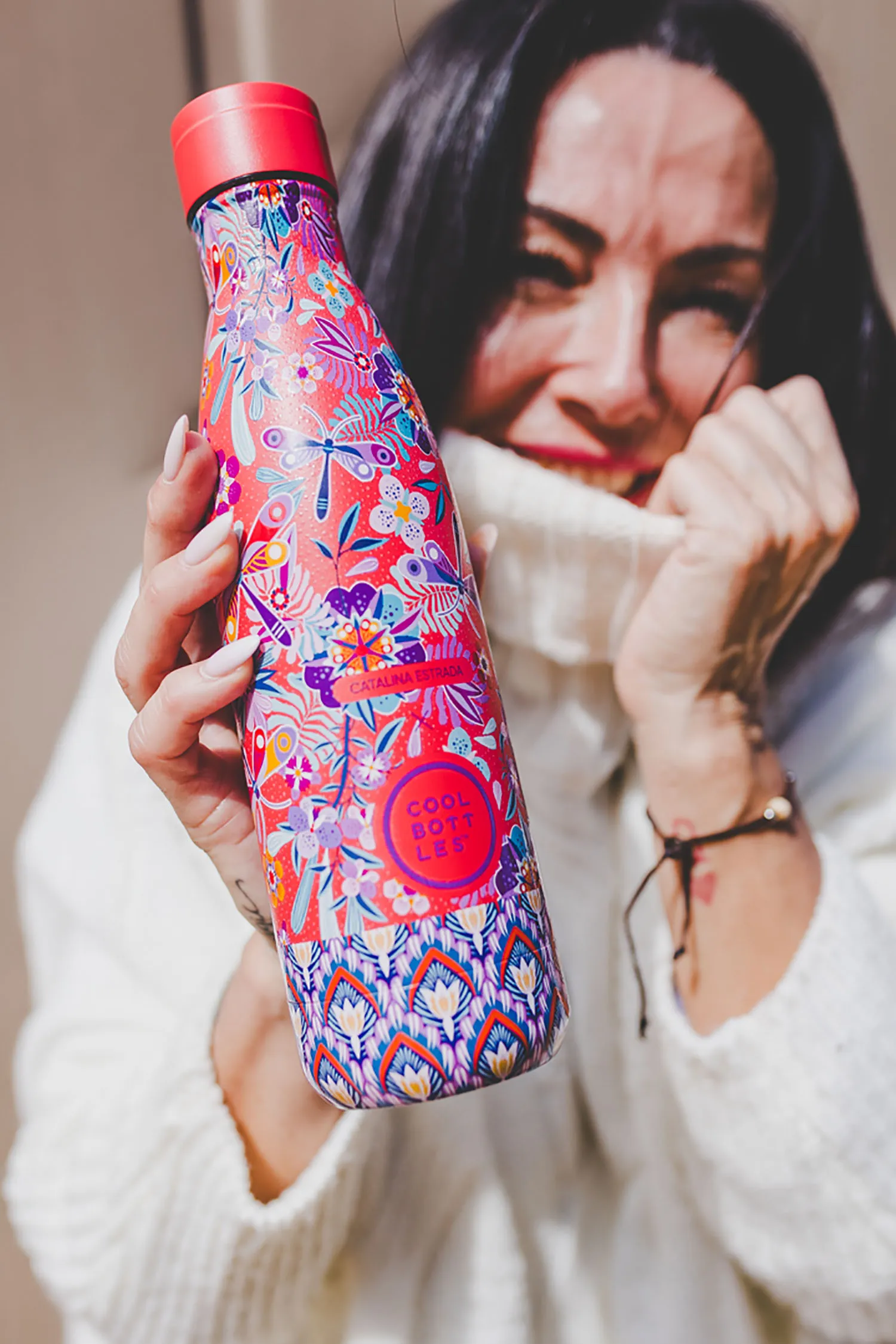 Термос-термобутылка Cool Bottles Catalina Estrada Dragonfly Paradise 500мл CBB50CED