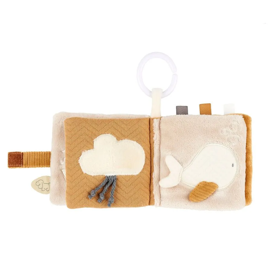 Игрушка мягкая Nattou Soft toy Charlie Собачка Activity книжка 388412