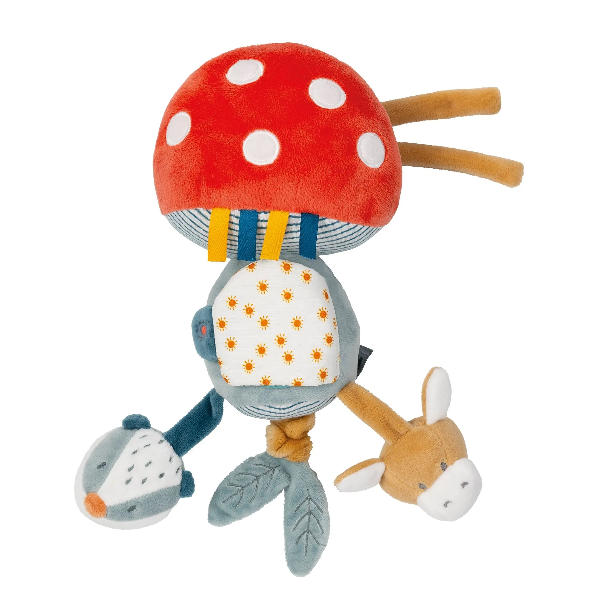 Игрушка мягкая Nattou Soft toy FELIX & LEO Барсук и Ослик Activity 595292