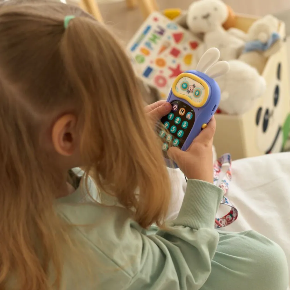 Интерактивная игрушка Alilo Телефон Ушастик-Лапочка P3 фиолетовый 60420