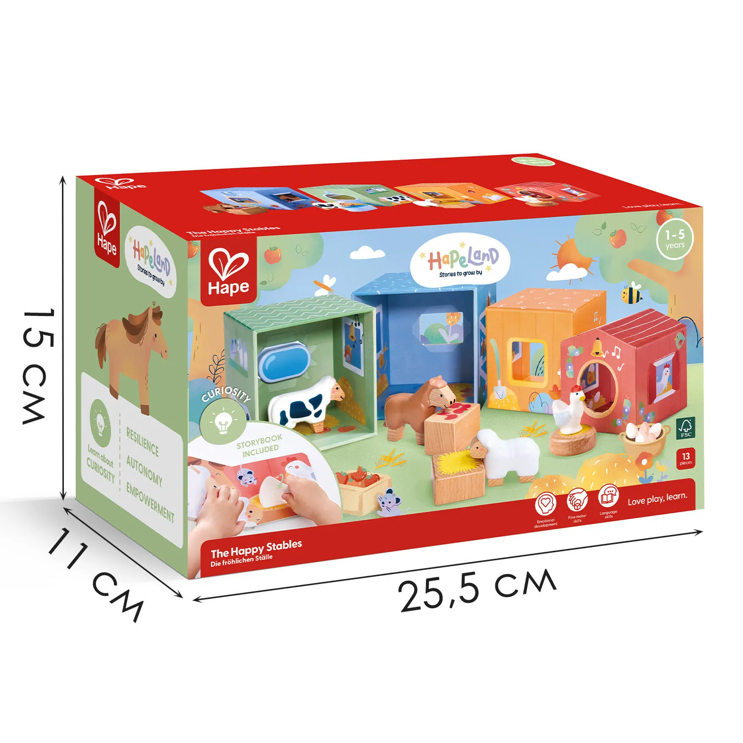 Набор игровой HAPE «Веселая Ферма» (детская иллюстрированная книга Hape Land) E3437_HP