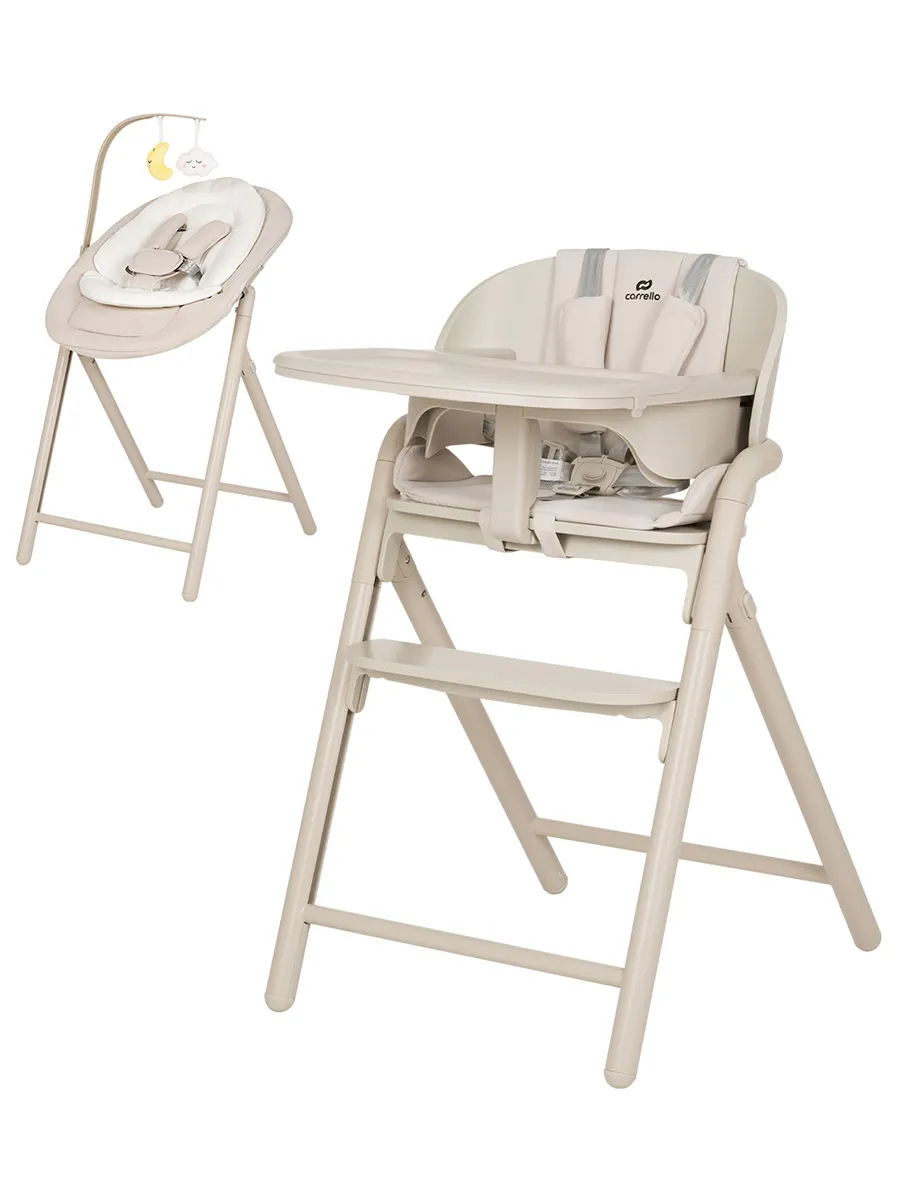 Стульчик для кормления CARRELLO Tenero Бежевый (Olympus Beige) CRL-9507. Изображение 1