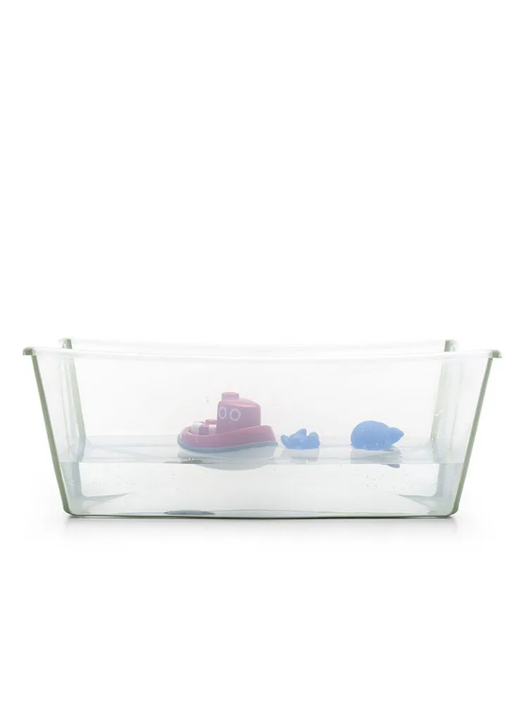 Ванночка с горкой Stokke Flexi Bath Bundle, Tub with Newborn Support Зеленый (Transparent Green) 531508. Изображение 9