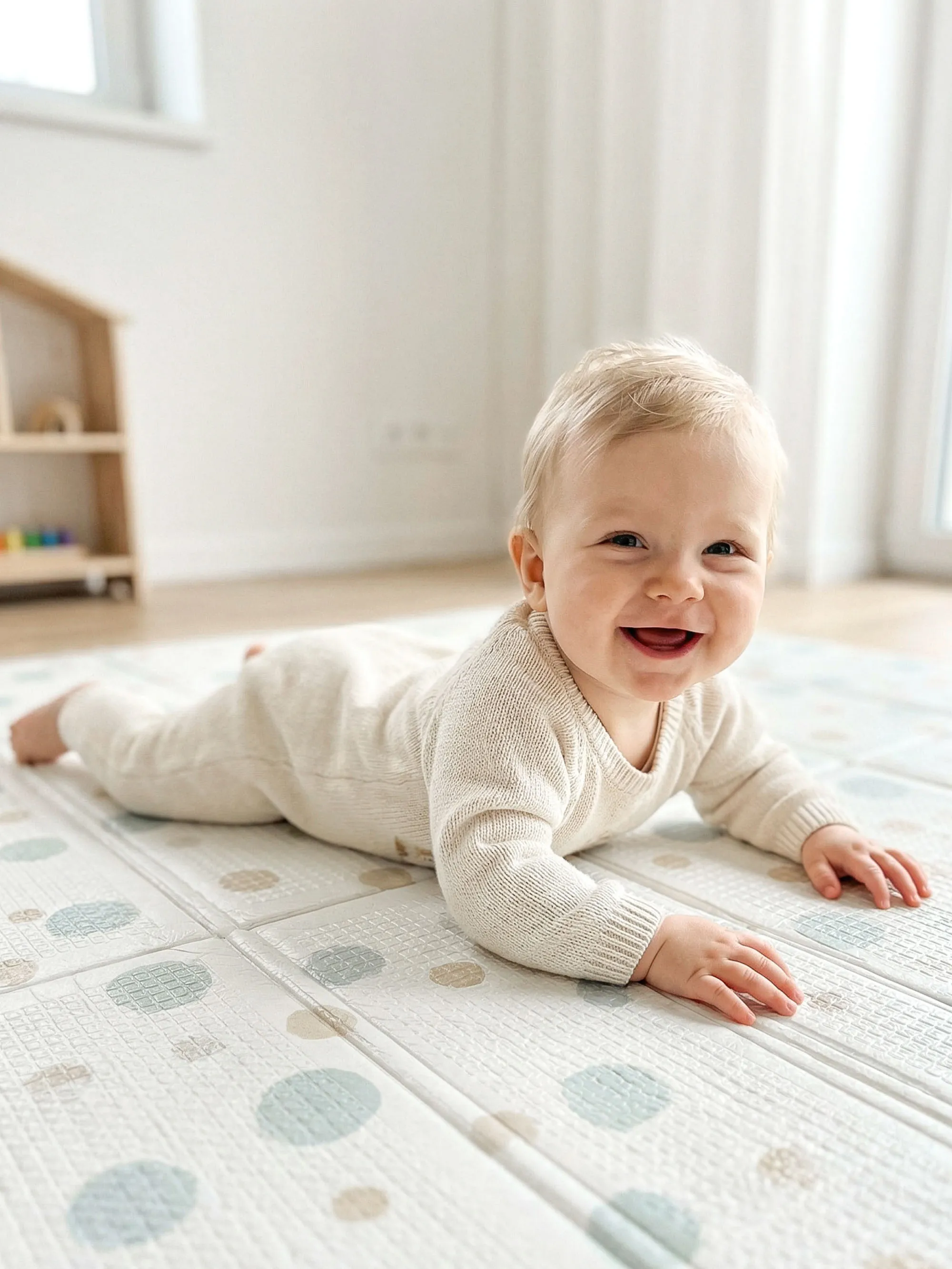 Коврик игровой складной UNIX Kids Circles 180x200 см
