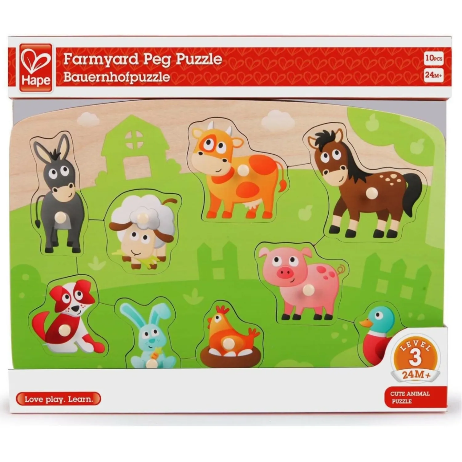 Вкладыши Hape «Ферма» E1408_HP