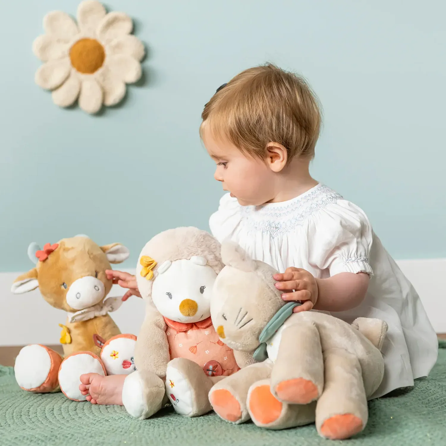 Мобиль Nattou MILA ZOË LANA Корова, Ёжик, Кот 266208