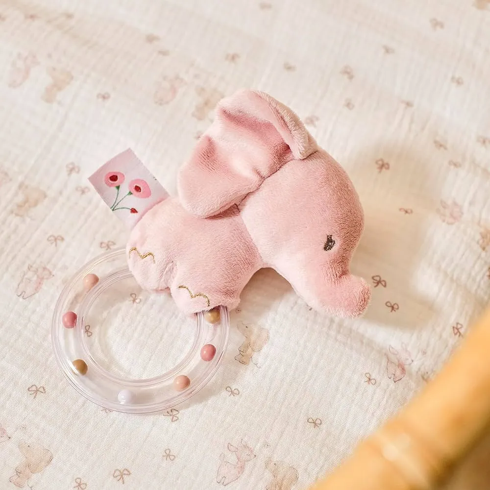 Игрушка мягкая Nattou Rattle FANFAN Слоник pink 759229