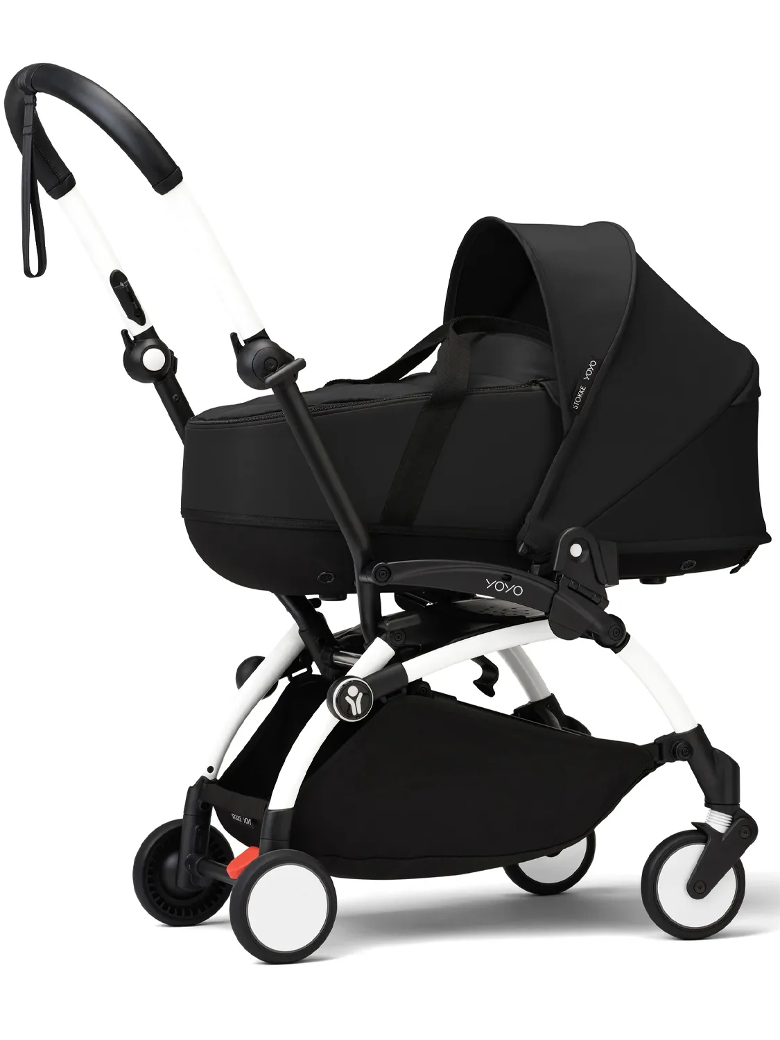 Коляска 2 в 1 Stokke YOYO3 shell, черный, рама белая. Изображение 2