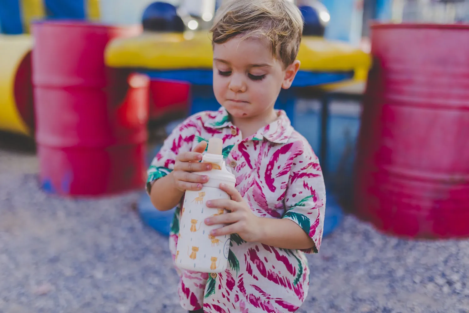 Крышка Cool Bottles Kiddie Cap с ёршиком и трубочкой