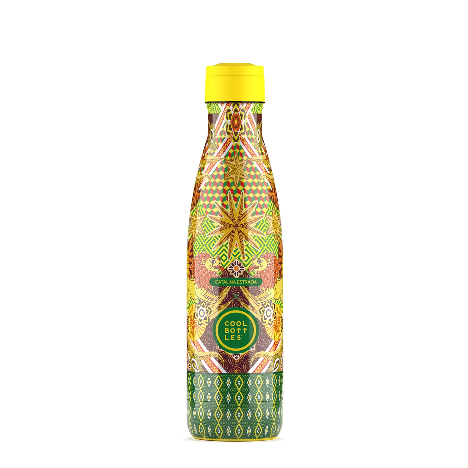Термос-термобутылка Cool Bottles Catalina Estrada Mystical Lionss 500 мл