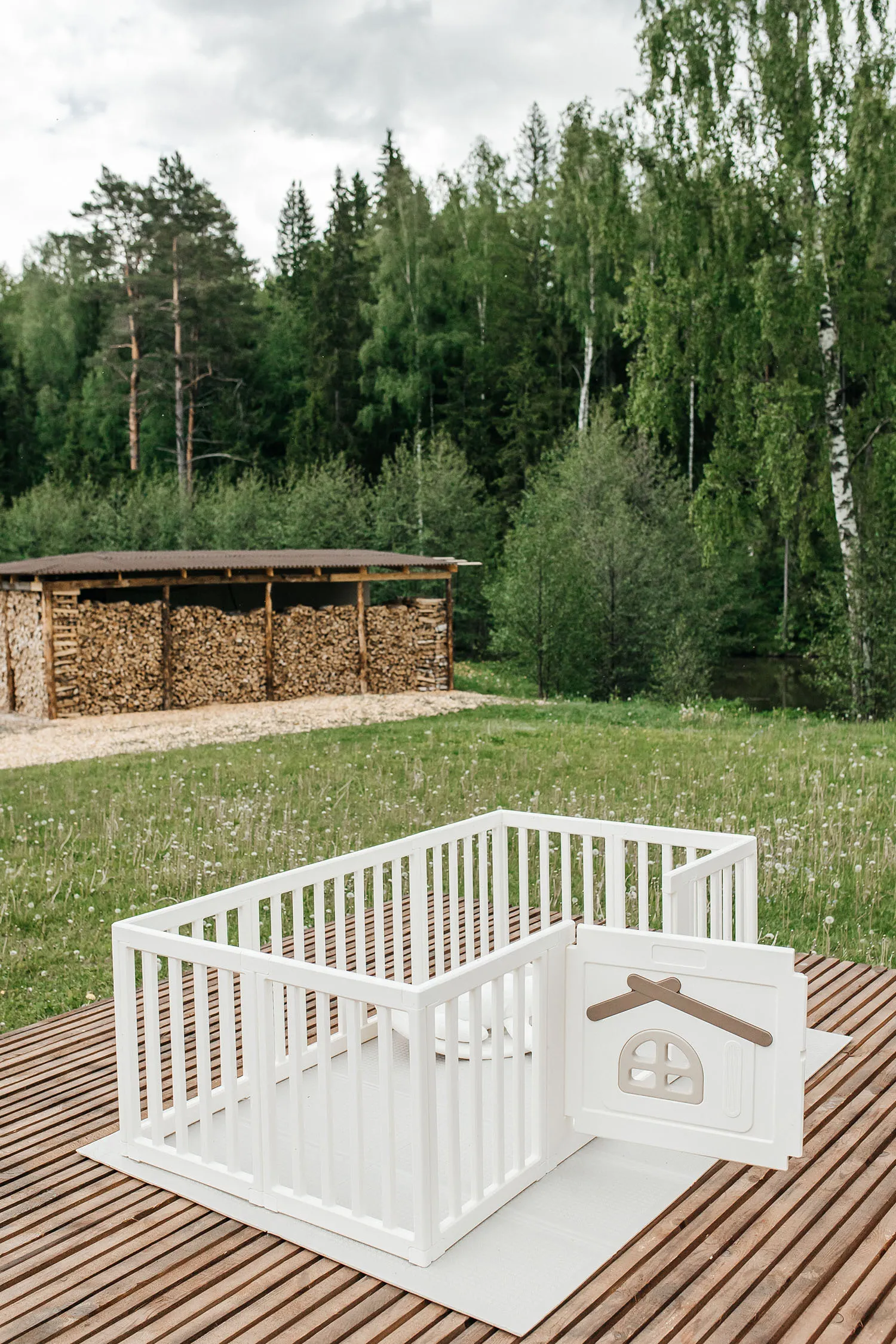 Манеж большой детский игровой UNIX Kids Classic Tree House 180x200