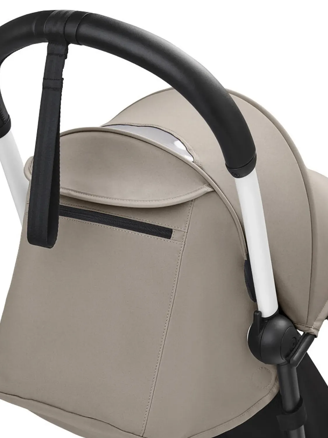 Коляска 2 в 1 Stokke YOYO3 shell, серо-коричневый (taupe), рама черная. Изображение 16