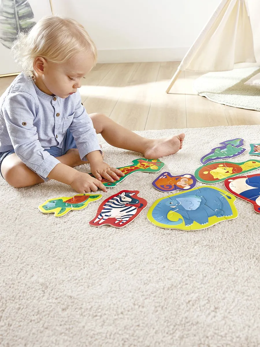 Пазл Hape «Животные Саванны» 10 картинок E1647_HP