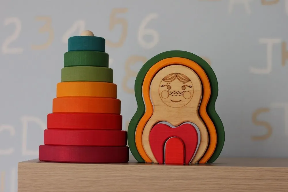 Пирамидка-пазл Skandico «Матрешка»