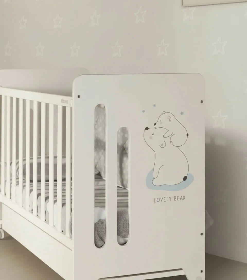 Приставная кроватка 120x60 Micuna Polar Bear