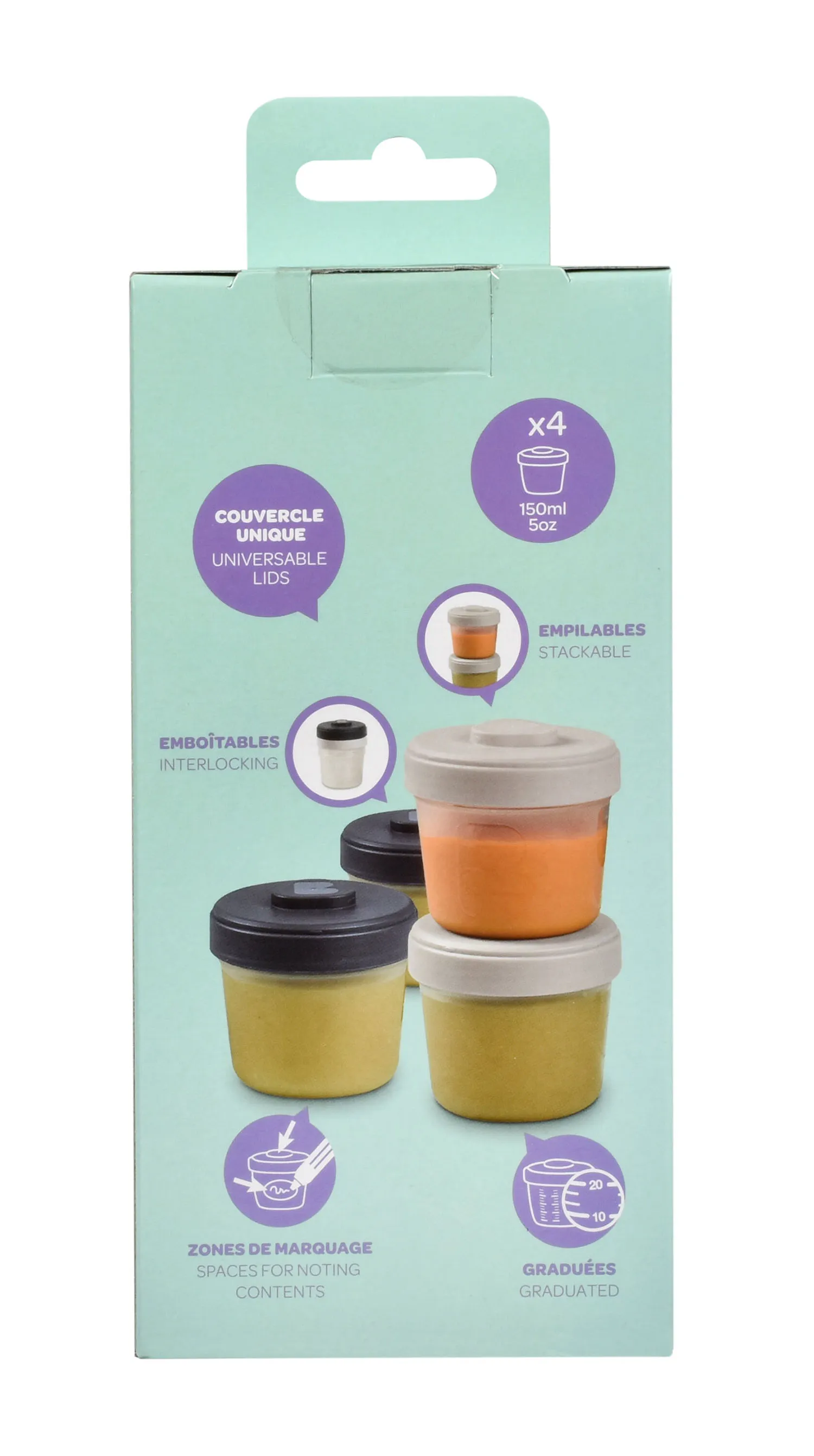 Набор контейнеров Beaba для детского питания (4 шт х 150 мл) 913515