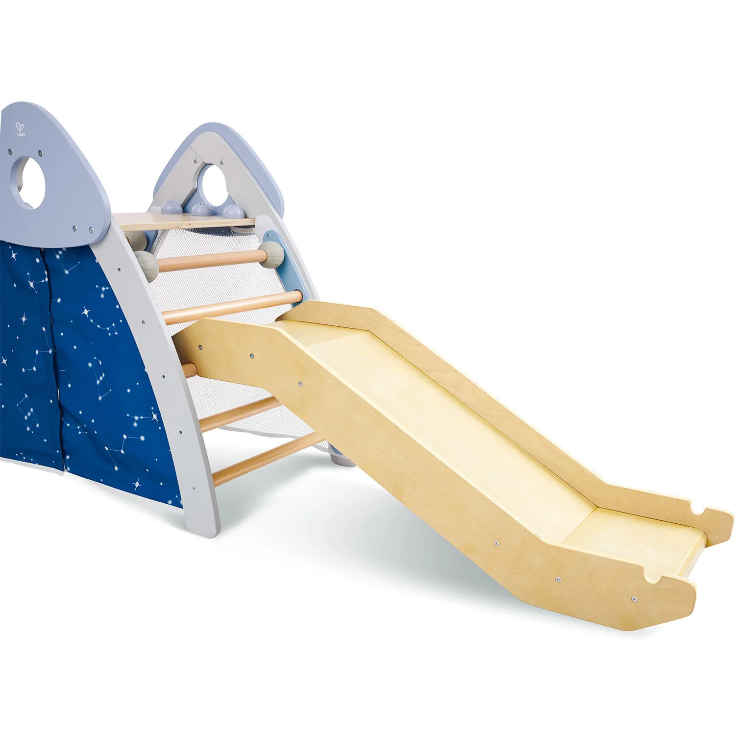 Комплекс игровой детский HAPE 4-в-1 Пиклер с горкой, скалодром E1222_HP