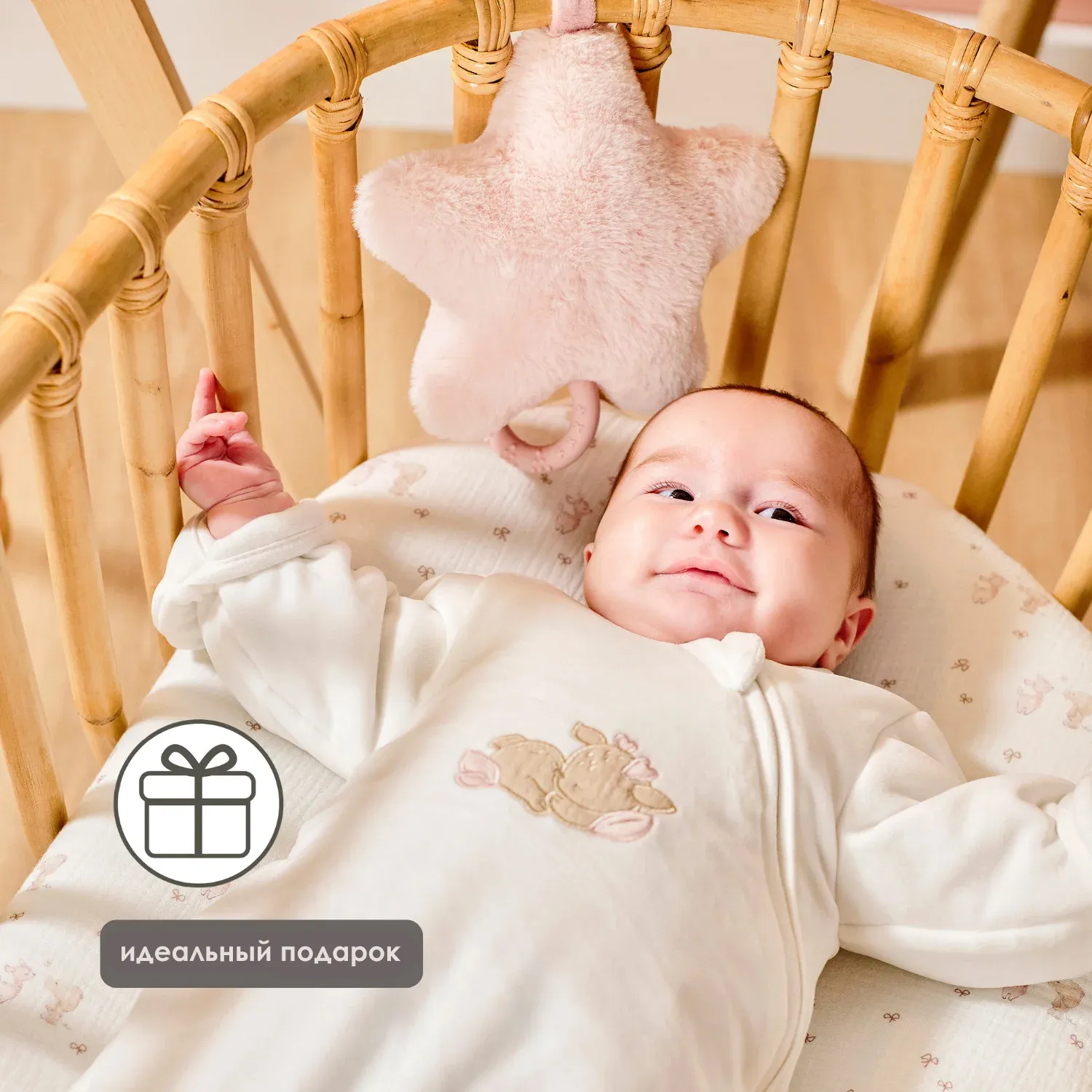 Игрушка мягкая Nattou Musical Soft toy FANFAN Звездочка музыкальная 759465