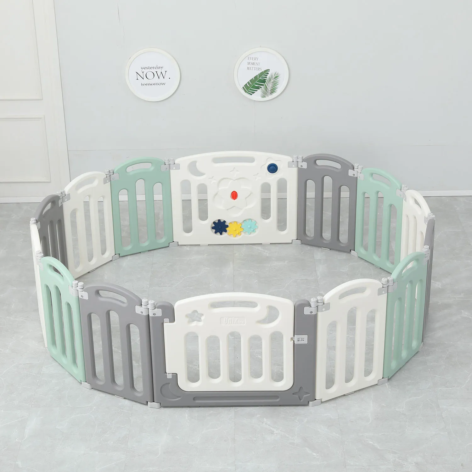 Манеж большой игровой детский UNIX Kids Simple 225x188