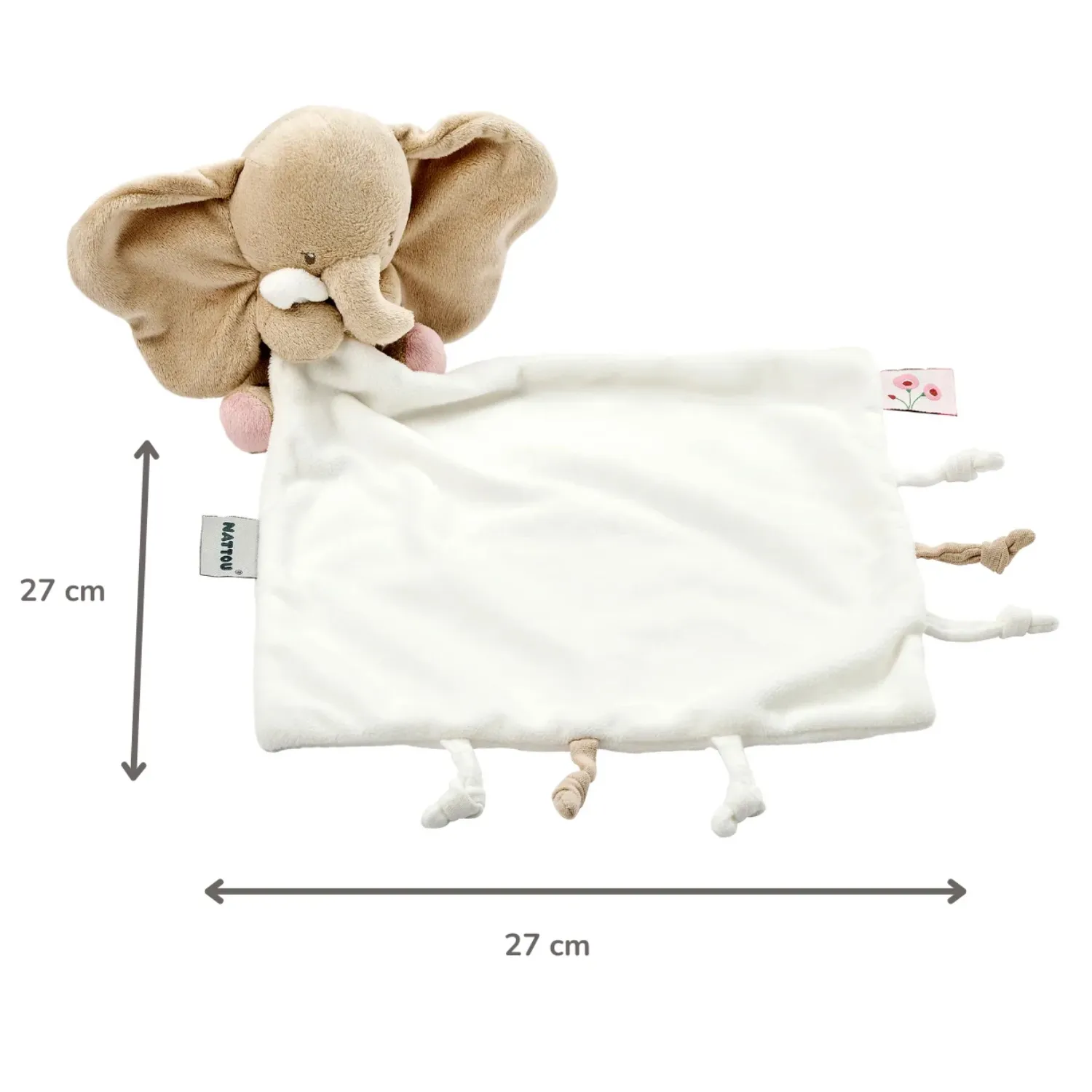 Игрушка мягкая Nattou Doudou FANFAN Слонёнок sand/off white 759090