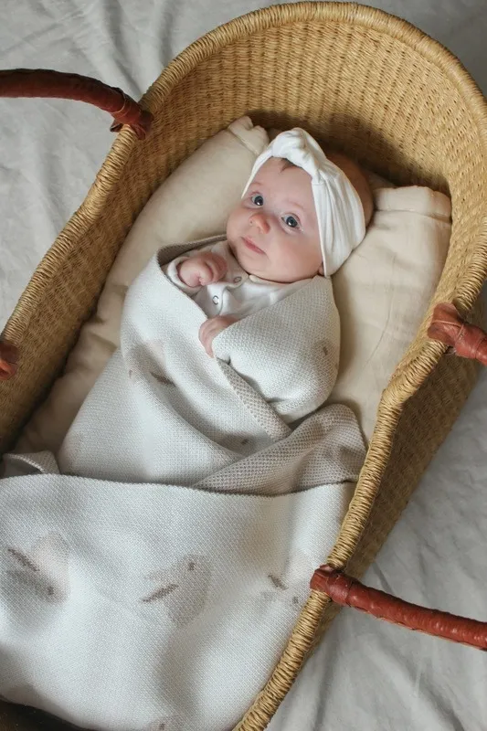 Плед детский 80х120 см LoomKnits Animal Rabbits