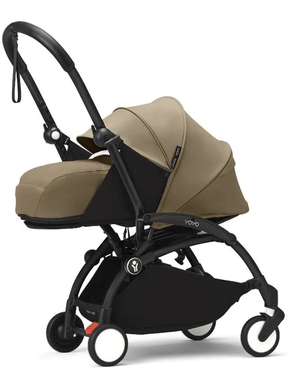 Коляска 2 в 1 Stokke YOYO3, кофейный (toffee), рама черная, люлька мягкая. Изображение 3