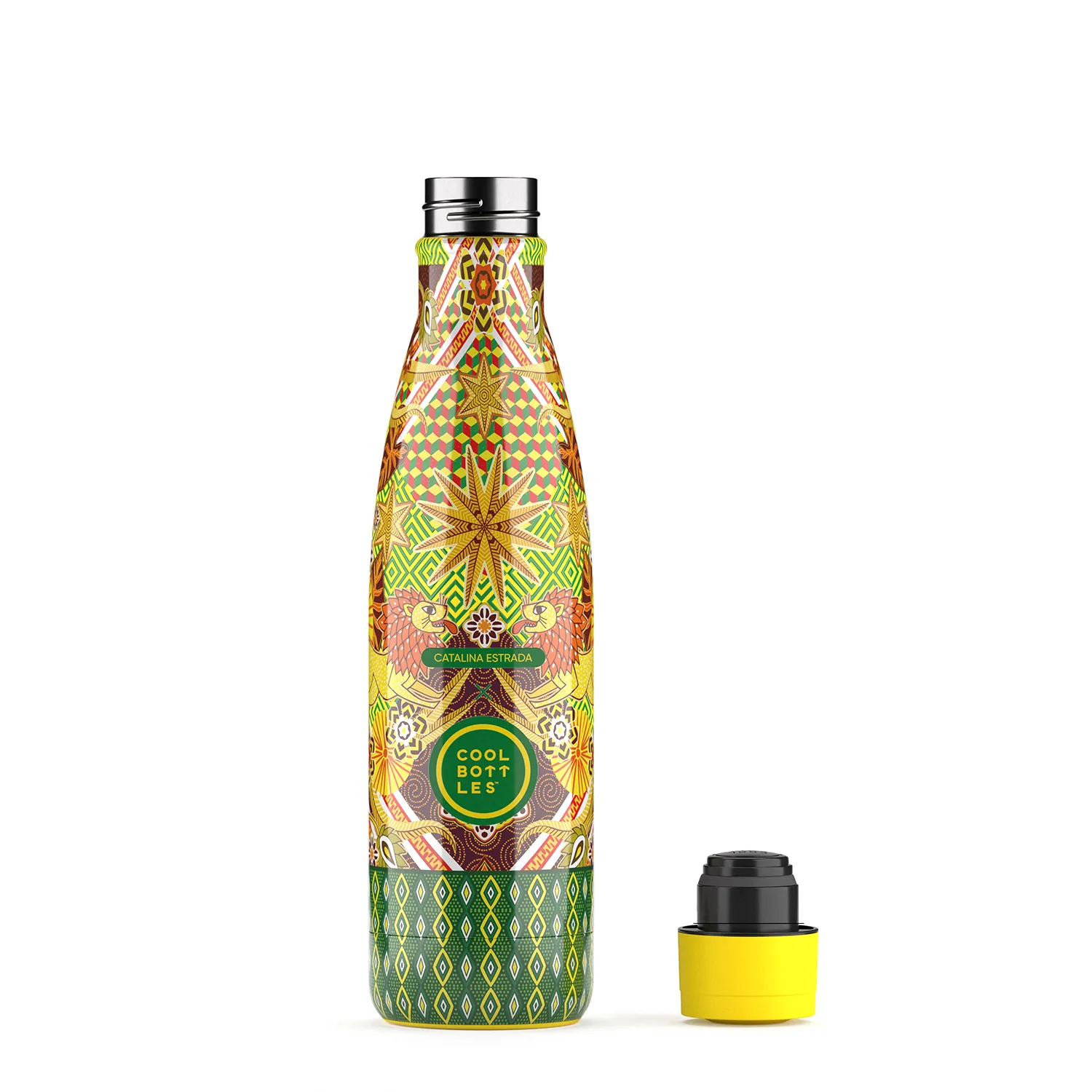 Термос-термобутылка Cool Bottles Catalina Estrada Mystical Lionss 500 мл