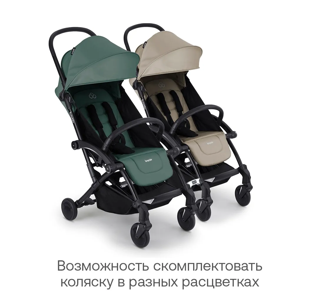 Коляска прогулочная для двойни Bumprider Connect 3