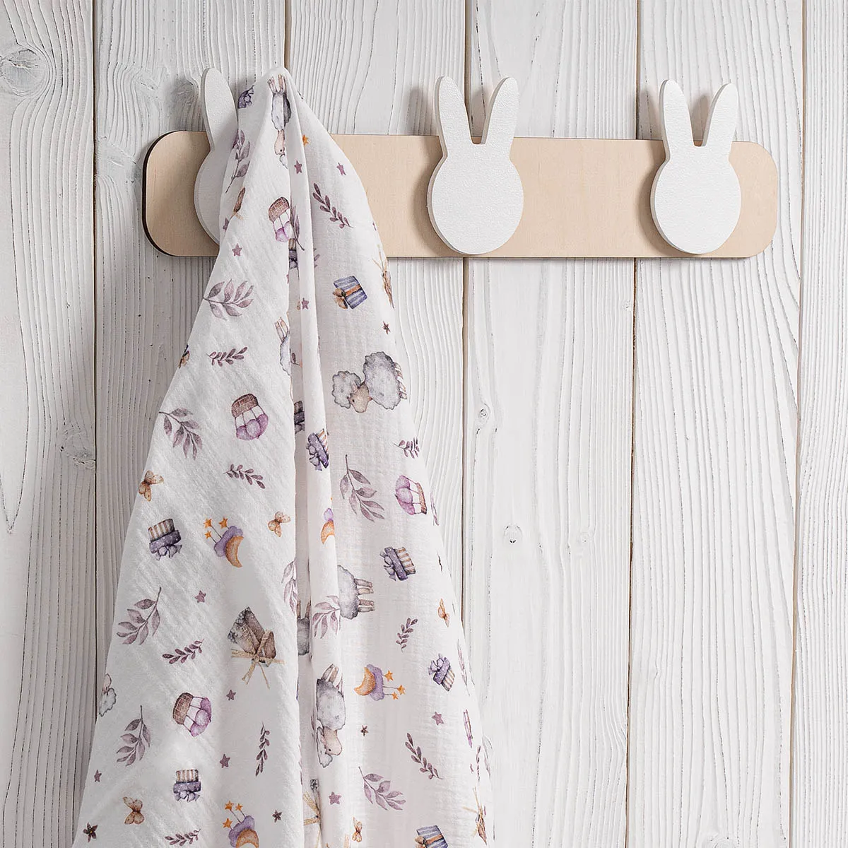 Пеленка PERINA муслиновая 130х110 см с принтом