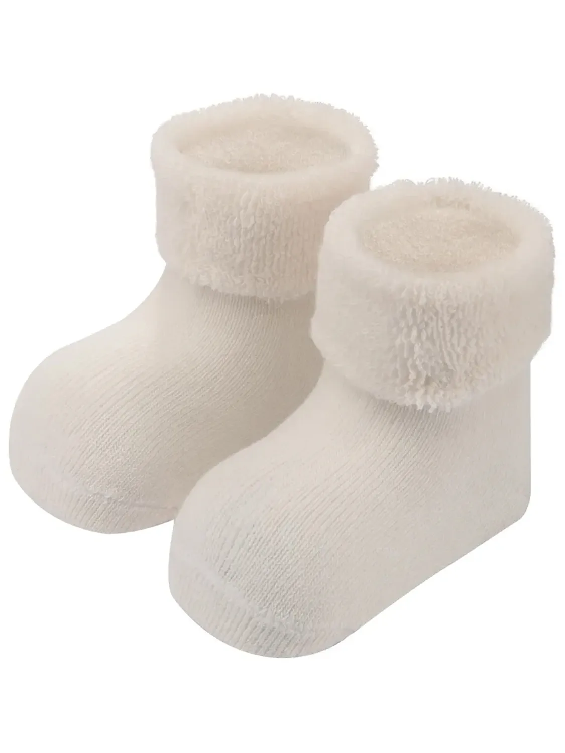 Носки детские махровые Mansita Mi, цв.молочный