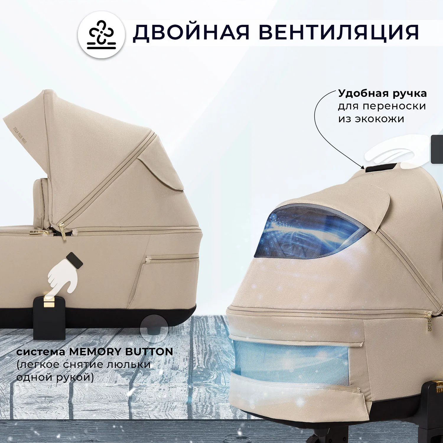 Коляска 3 в 1 Sweet Baby Stella Plus Neo