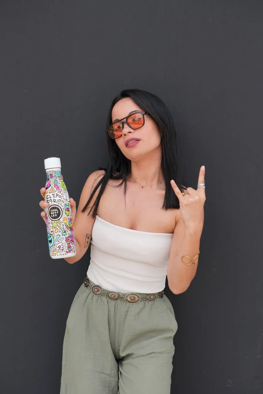 Термос-термобутылка Cool Bottles El Tipo Raro Positive Revolution 500мл CBB50PRE. Изображение 10
