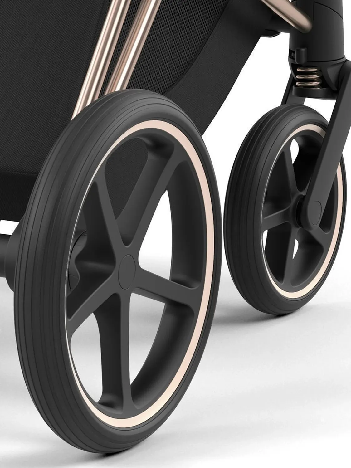 Коляска 2 в 1 Cybex Priam IV шасси Rosegold