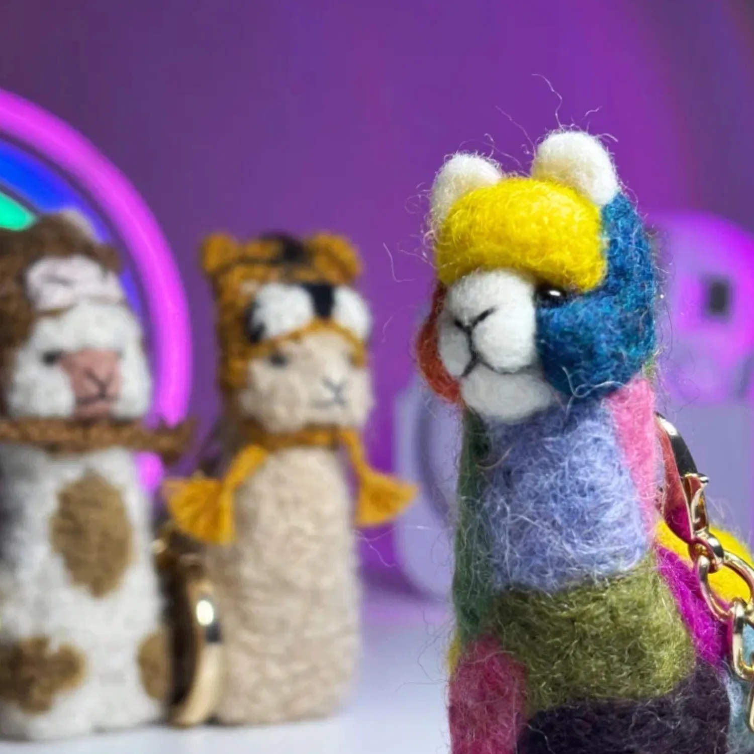 Брелок валяный ЛеРаРу альпачонок Киспи