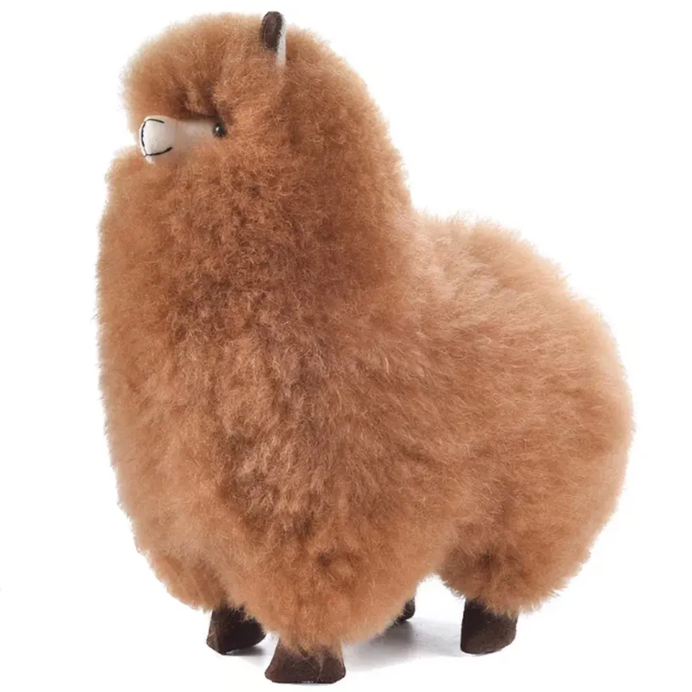 Игрушка мягкая ЛеРаРу Альпака уакайа Шоколито 20 см