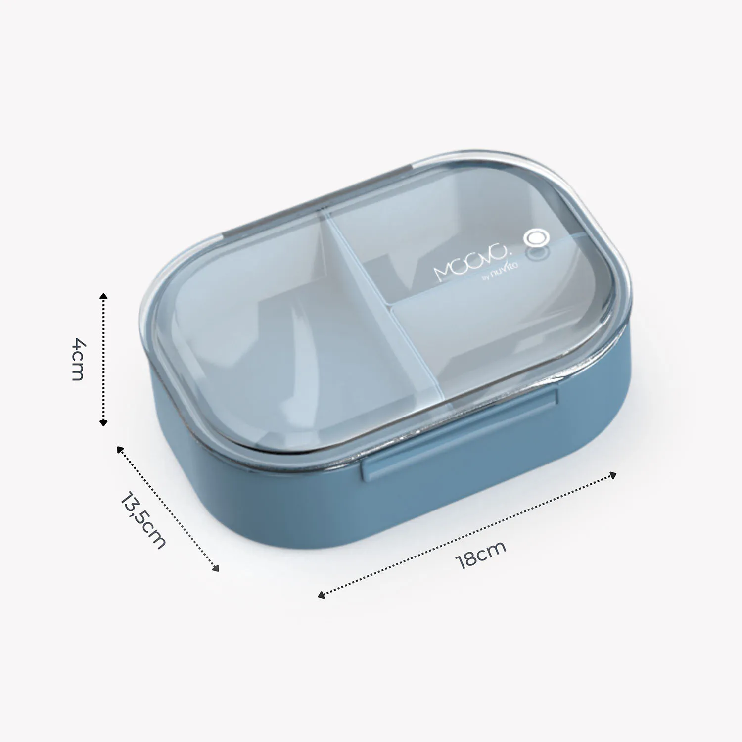 Ланч-бокс Nuvita MOOVO с тремя секциями 4420, 490 мл