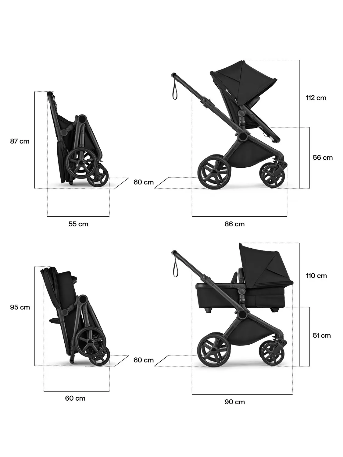 Коляска 2 в 1 Bugaboo Cub complete, ЧЕРНЫЙ (BLACK/DEEP INDIGO-DEEP INDIGO). Изображение 19