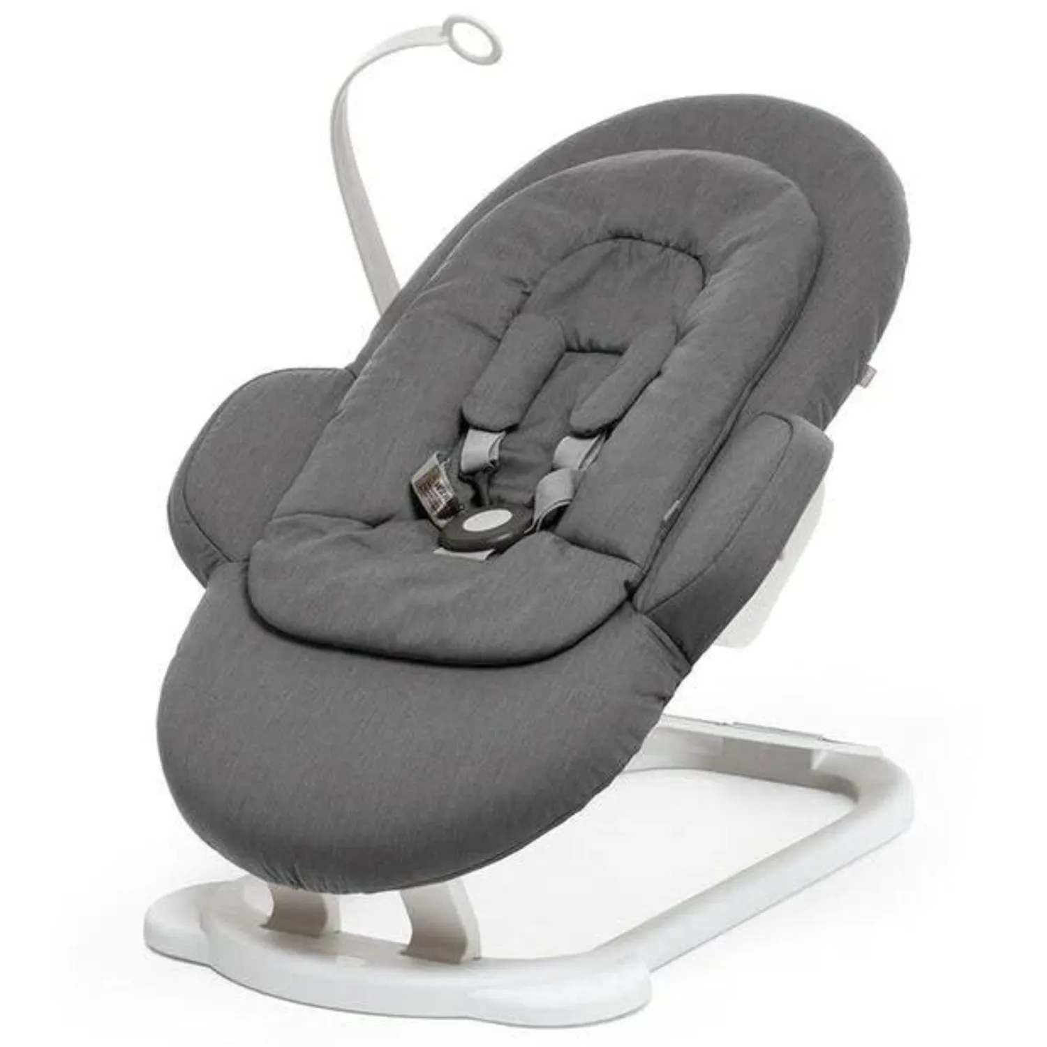 Шезлонг Stokke STEPS BOUNCER White Deep Grey 350111