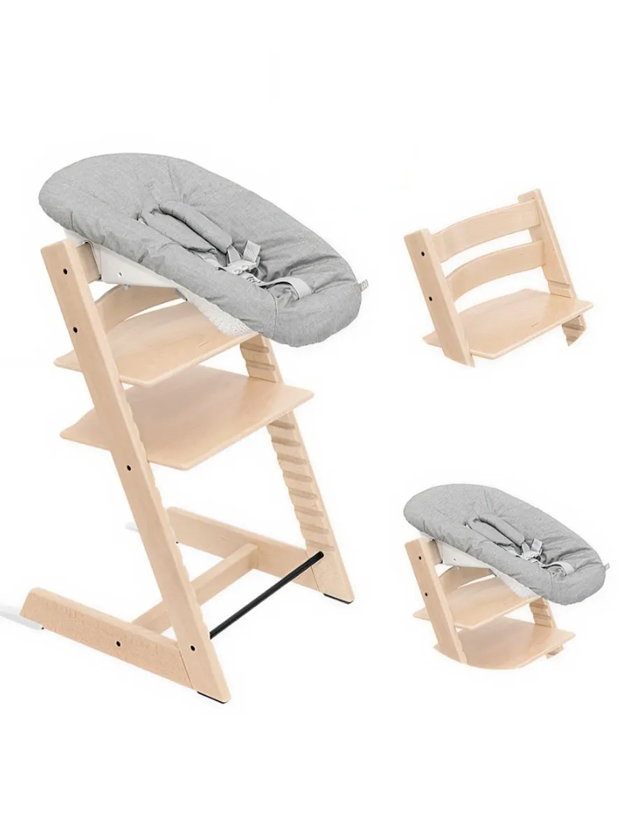Стульчик растущий для новорожденных Stokke Tripp Trapp бук с сиденьем Newborn