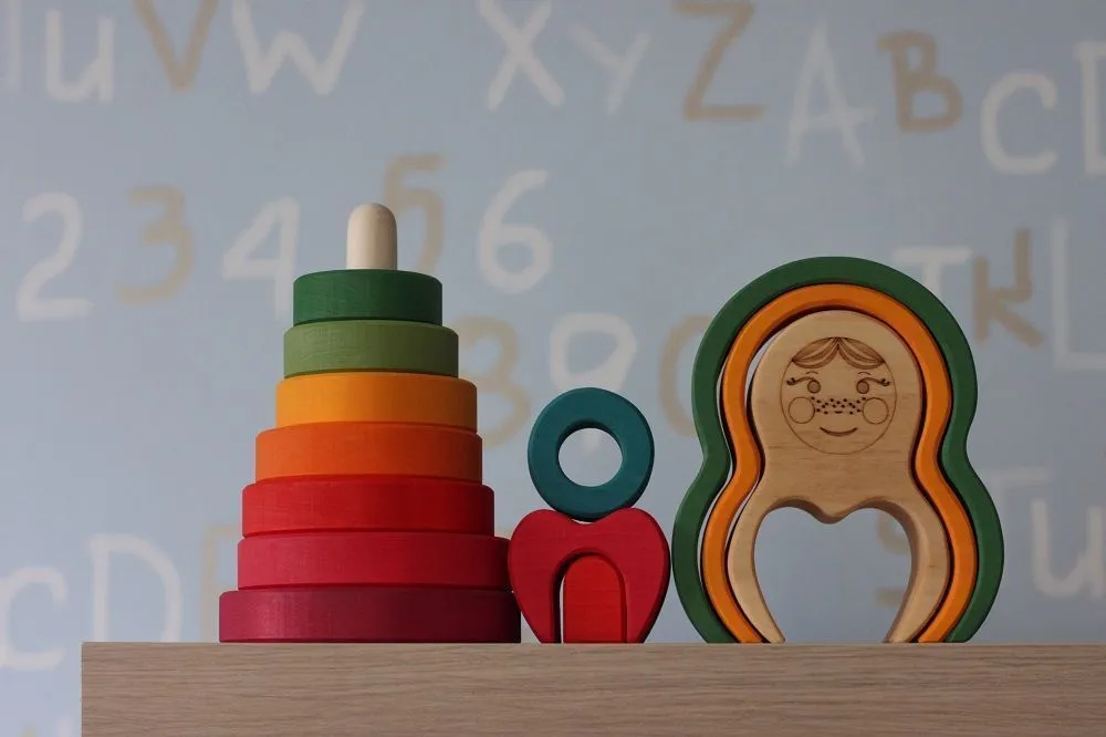 Пирамидка-пазл Skandico «Матрешка»