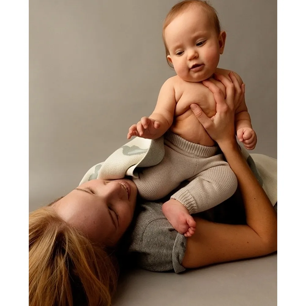 Плед детский LoomKnits Слоники Мультиколор 80х120 см