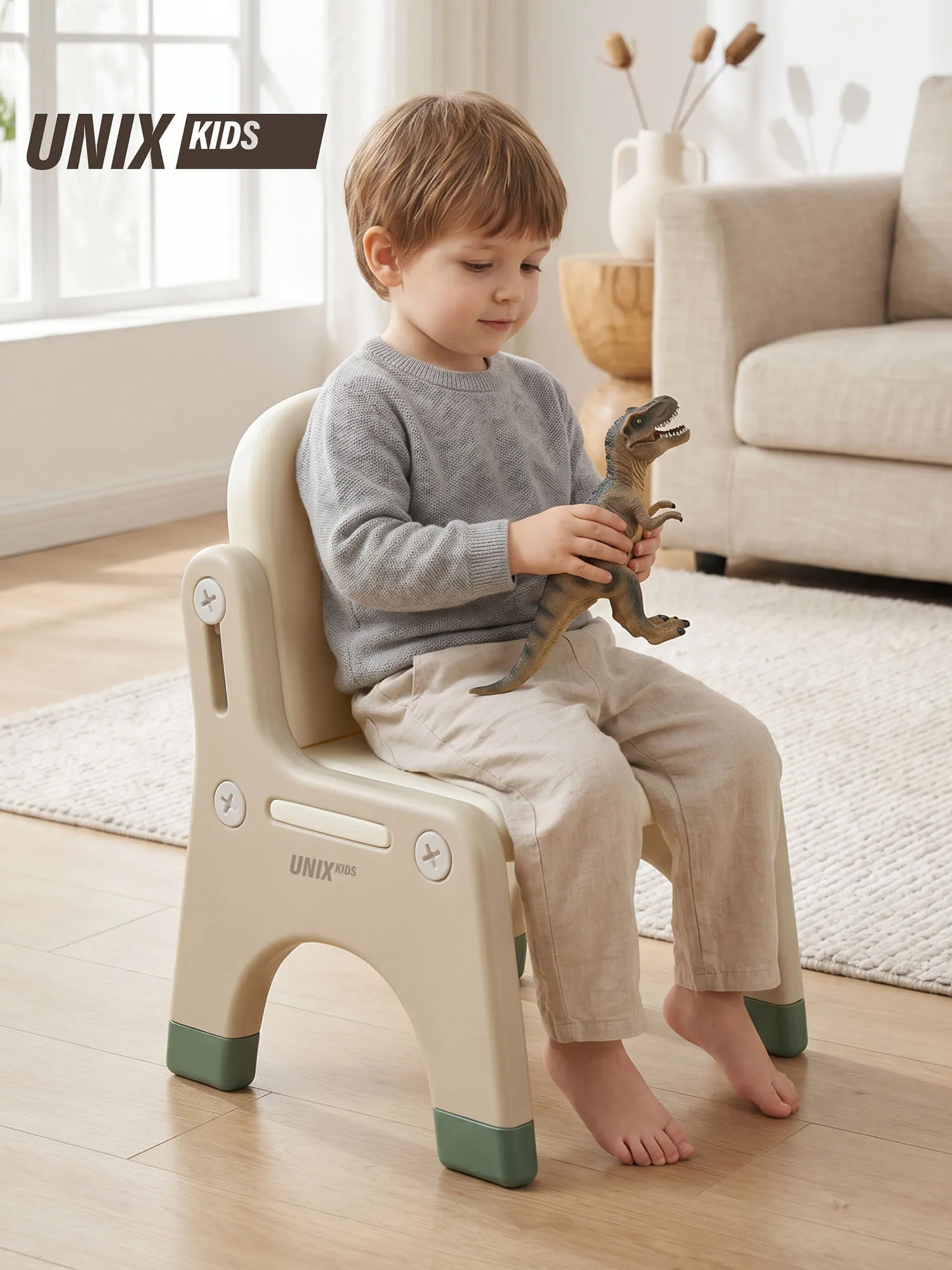 Стул UNIX Kids Dino Зеленый (Green) PCHAIRDINOGR. Изображение 2