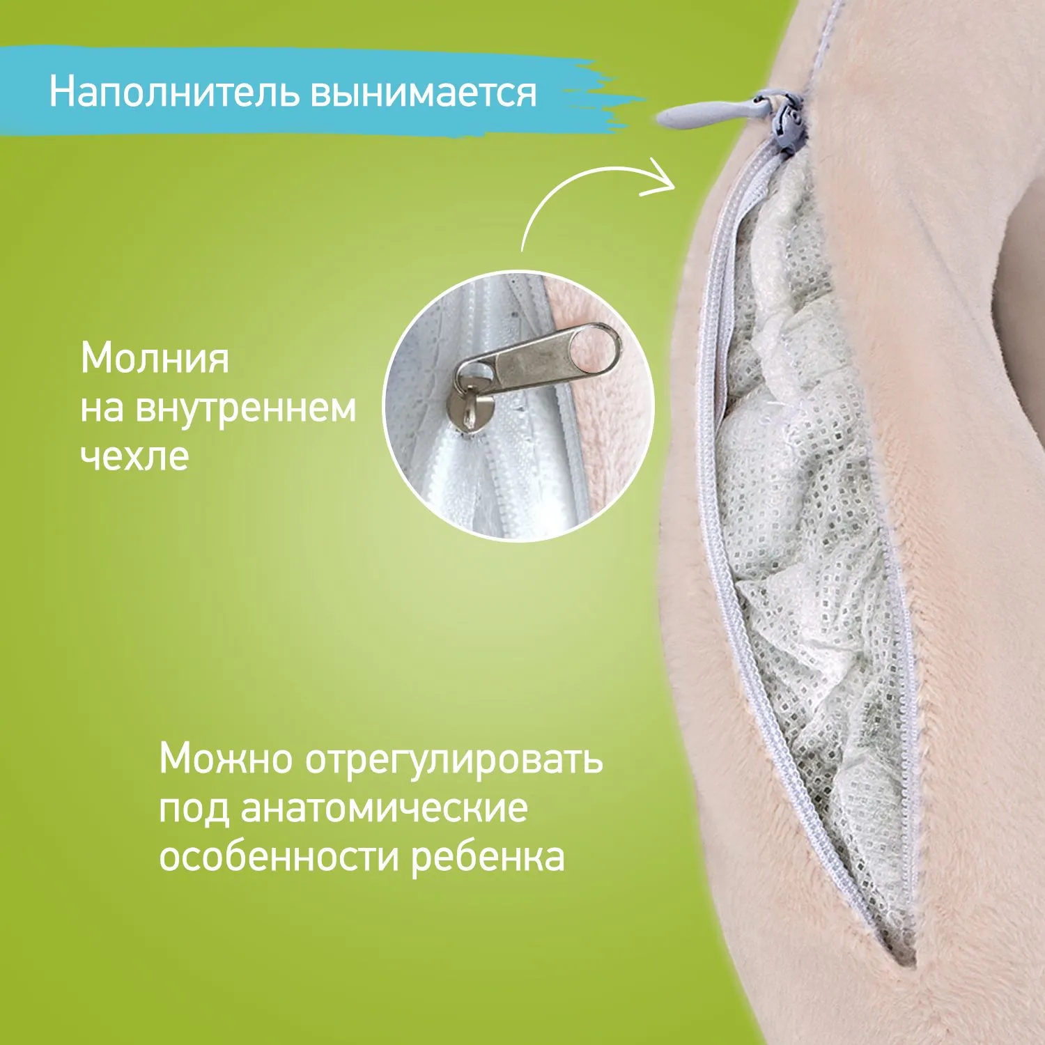 Подушка дорожная Roxy-Kids до 3 лет