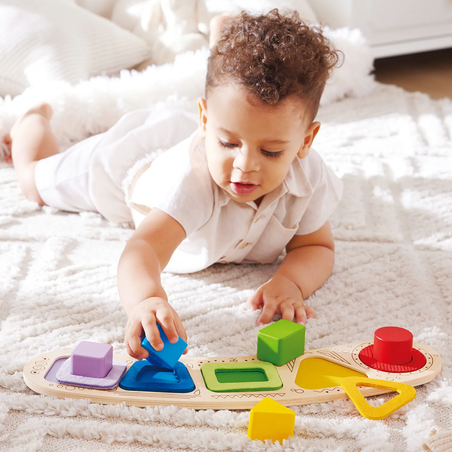 Игрушка HAPE развивающая «Цвета и формы» Сортер Монтессори E1666_HP