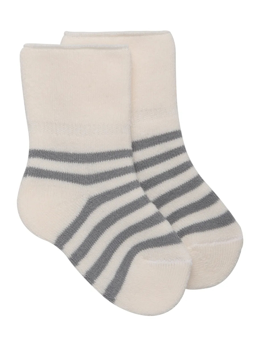Носки детские махровые Mansita Mi, цв.серая полоска