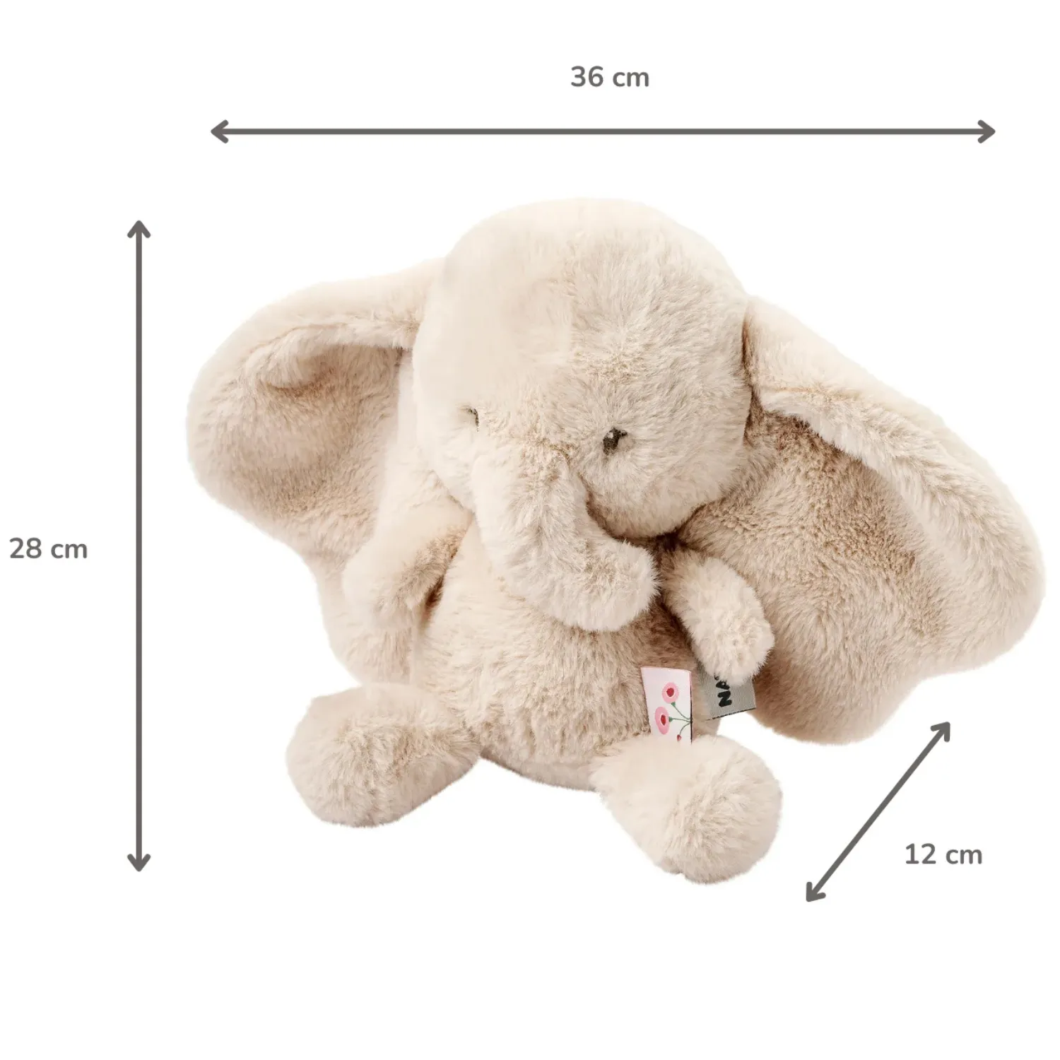 Игрушка мягкая Nattou Soft toy FANFAN Слонёнок sand 759014