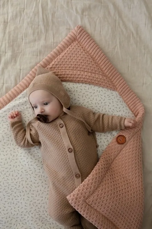 Комбинезон детский LoomKnits Капучино хлопок