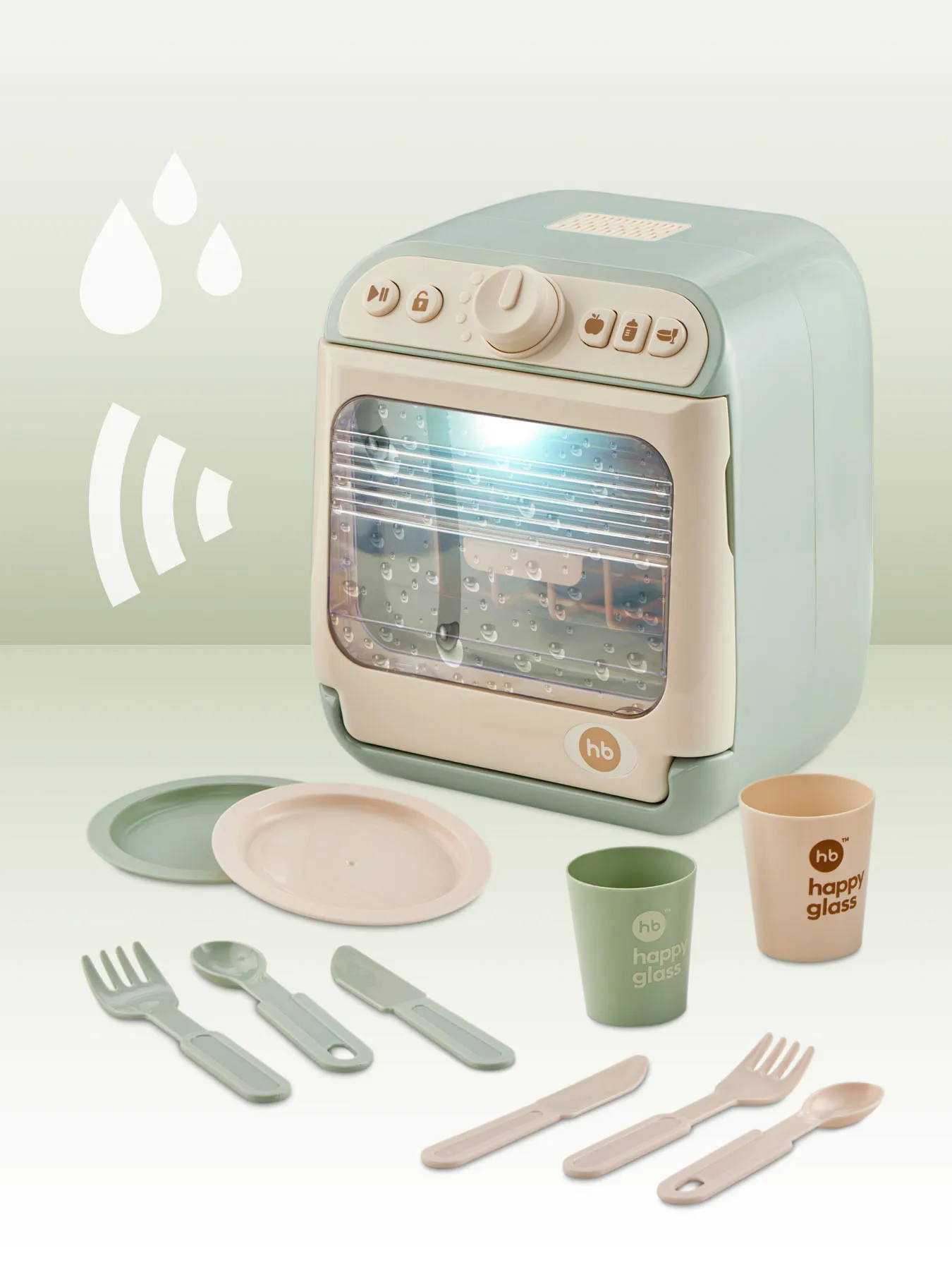 Игрушка-посудомойка Happy Baby Washing Time olive 331920