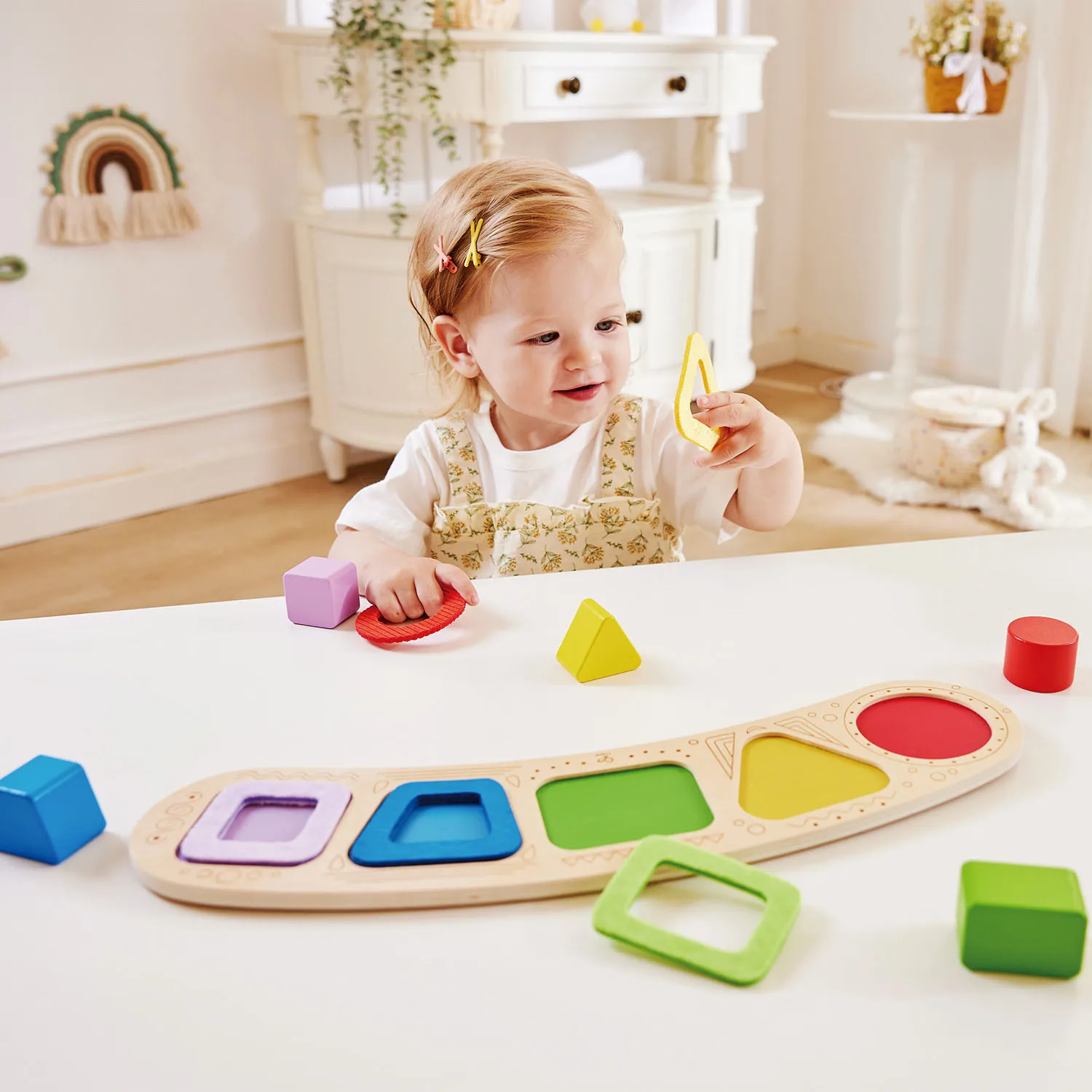 Игрушка HAPE развивающая «Цвета и формы» Сортер Монтессори E1666_HP